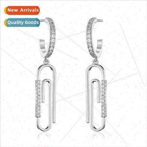 Europe Pinback Earrings Fashion Zirconia Earrings适用Women