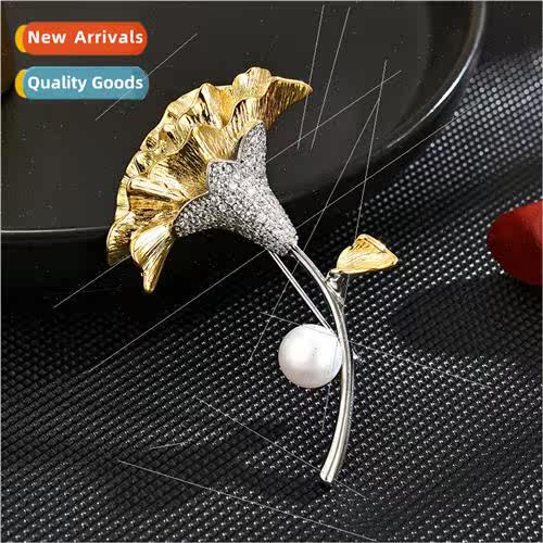 Elegant carnation brooch versatile trumpet flower fresh deli