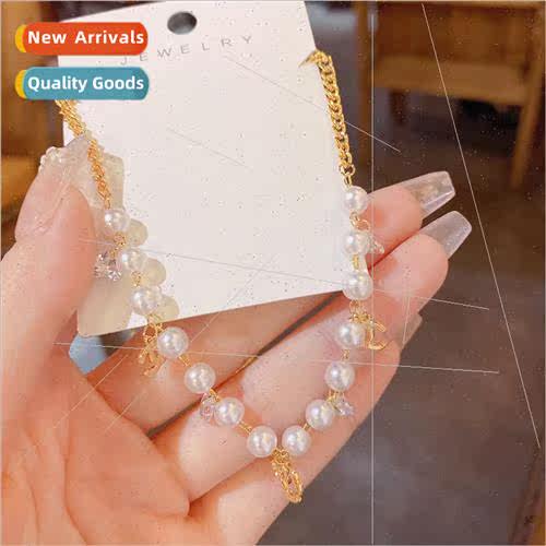 New pearl necklace female small fragrant accessories collarb