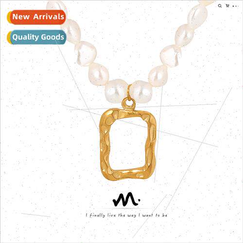 French -fading irregular oval chain tanium steel geometric c