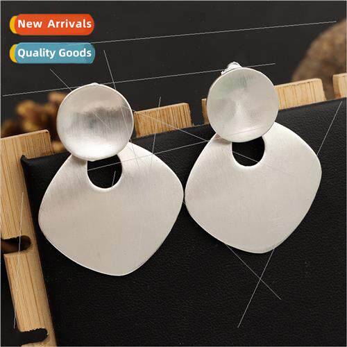 Fashion earrings female metal simple retro hundred matching