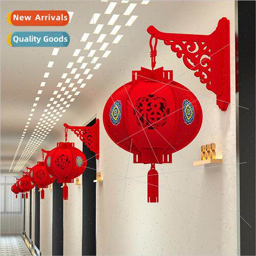 2024 decorations large red lanterns balcony pair Chinese New