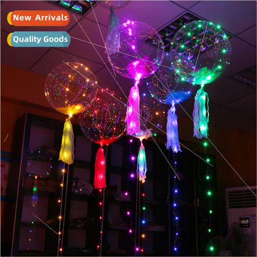 Balloon 18 inch transparent bobble ball glowing balloon birt