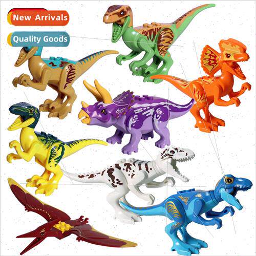 Jurassic colorful dinosaur building blocks 8 children educat