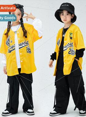 Set dance children tide clothing cool handsome fried set per