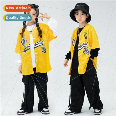 Set dance children tide clothing cool handsome fried set per