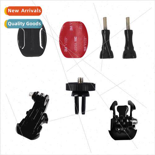 适用gopro mountain dog sports camera helmet base set helmet