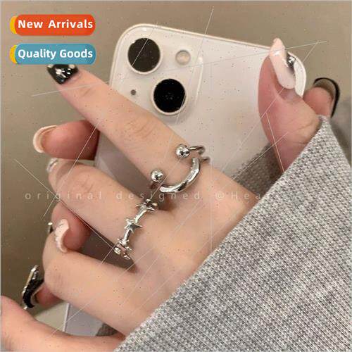 Smiley star open ring female fashion adjustable index finger