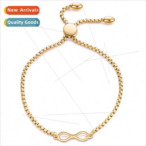 mple ins adjustable size bracelet women single figure 8 twis