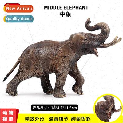 Children wildlife world elephant model toys African male ele