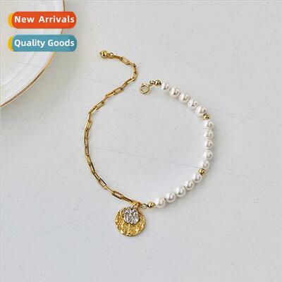 925 silver hjewelry Europe niche asymmetrical portra coin in