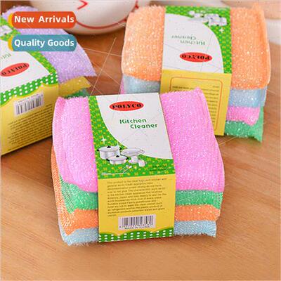 Dishwashing sponge kchen -stick pan cleaning cloth double-si