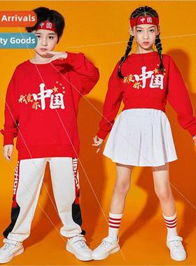 Childrens cheerleading permance unims elementary school stud