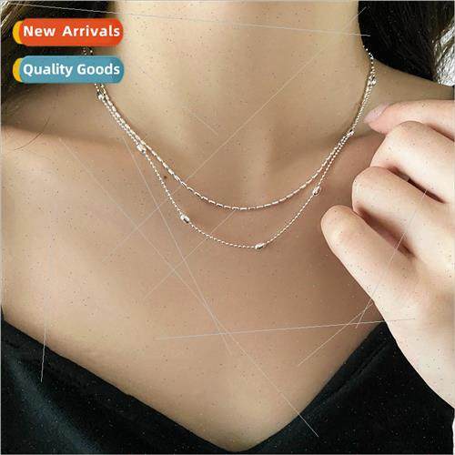 Double Millet Beads Vegetable Circle Necklace Women Summer m