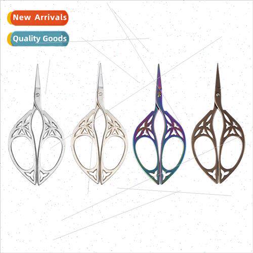 Leaf Scissors Vintage Scissors Tanium Plated Scissors Tea Sc