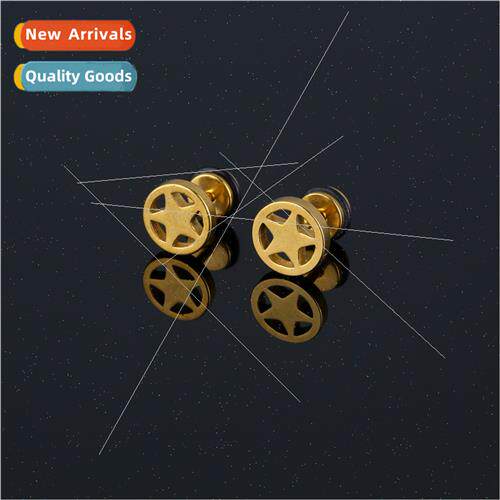 stainless steel earrings fashion nd electroplating color cyl