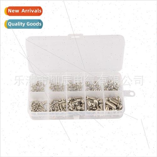 320pcs Boxed 304 Nuts Round Head Bolt K M2 M2.5 M3 M4 M5 Nut