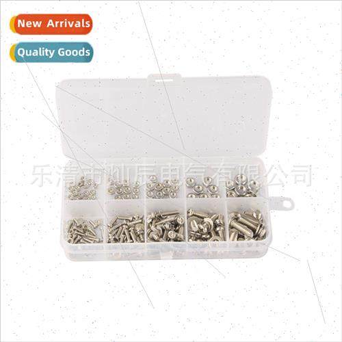 320pcs Boxed 304 Nuts Round Head Bolt K M2 M2.5 M3 M4 M5 Nut