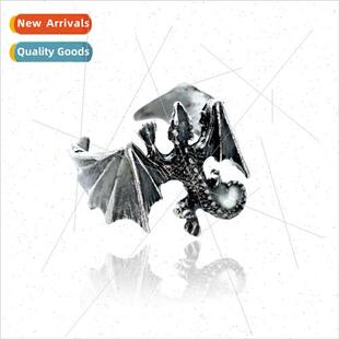 Europe Vintage Men Ring Fashion Adjustable minous zard Ring