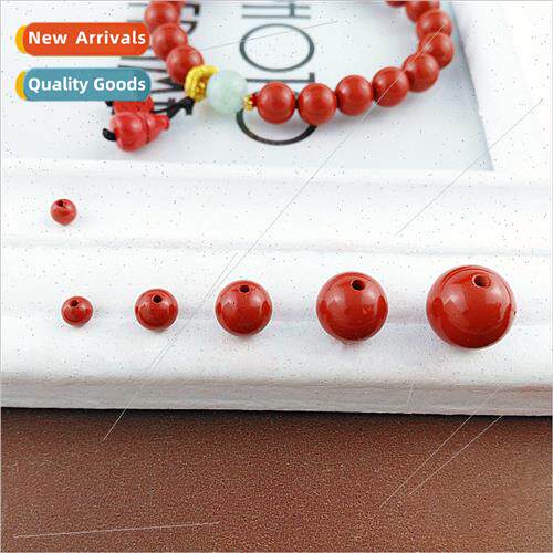 red sround beads DIY loose beads round beads single emperor