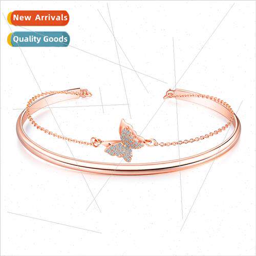 New diamond ladies bracelet Only beautiful butterfly bracele