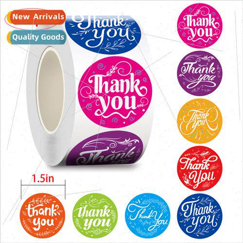 XH005thankyou thanks round reward handmade 1.5 inch envelope
