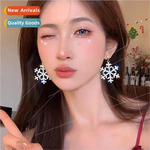 Absolute beauty full diamonds big snowflake earrings earring