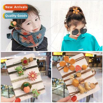 Tie hair leather bhead rope female simple Korea hair rope cu