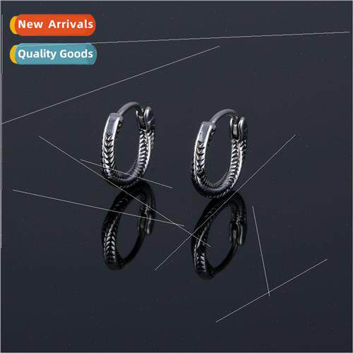 Europe fall new ear buckle earrings stainless steel tanium s
