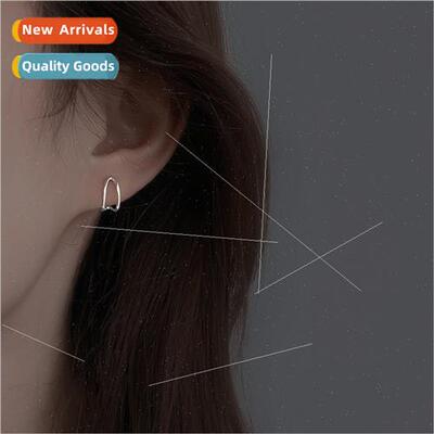 ne earrings Japan nd Koreasimple men women basic wild skelet