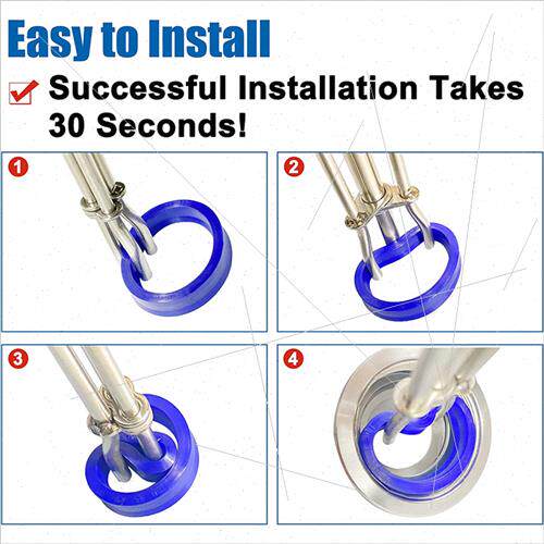 3pcs set hydraulic cylinder piston rod seal U-shaped cup ins