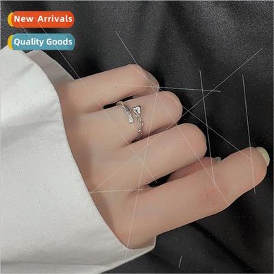 Blooming buds flowers open finger ring women niche texture h