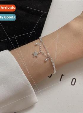 Double full star bracelet Korea female girlfriend chain birt