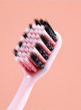 Spiral Hair Couple Toothbrush Illusion Wide Head Adult Tooth