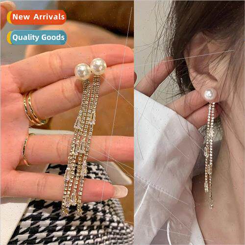Absolute beauty long pearl tassel earrings elegant sexy earr