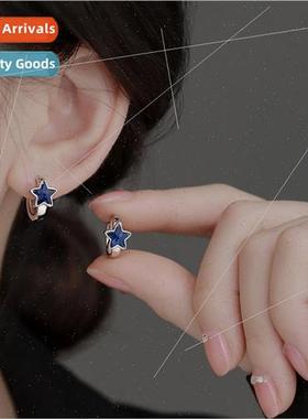 Blue Zirconia Star Earring Buckles Funky Hottie Round Earrin