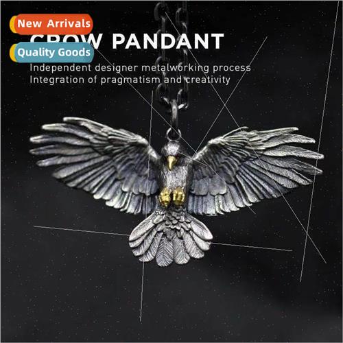 Bully eagle spread wings pendant men necklace tide ins hip h