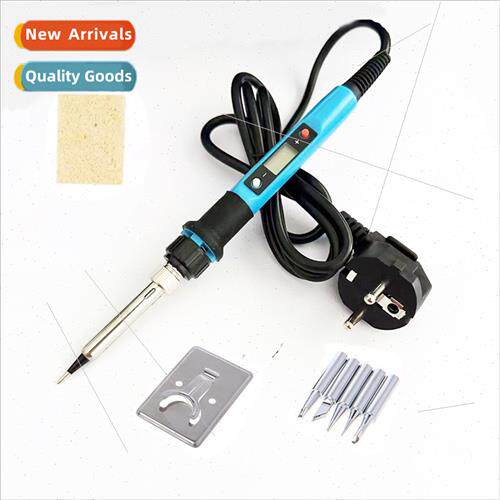 80W digal display three-plug blue EU soldering iron tin wire