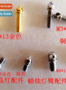 crystal lamp precision screws round head perated lamp ftings