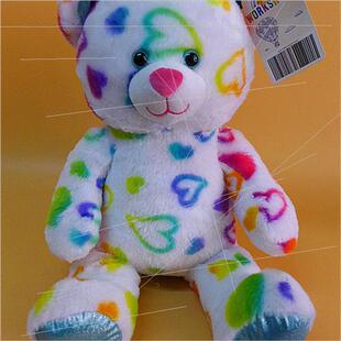 monkey orangutan doll colorful peach heart plush toy bear do