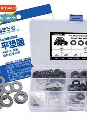480pcs boxed 8 specifications 8.8 grade gaskets/blackened hi