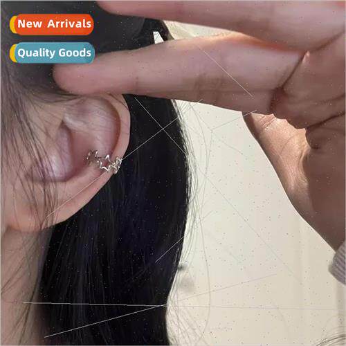 Earrings female simple hollowed out pentagram fashion fashio