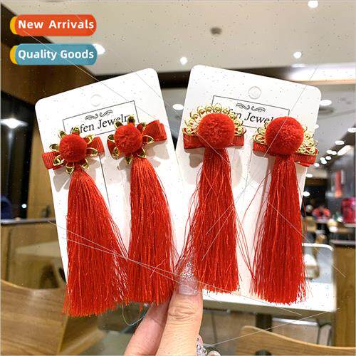 Hanfu hair accessories tassel step rock headdress children h
