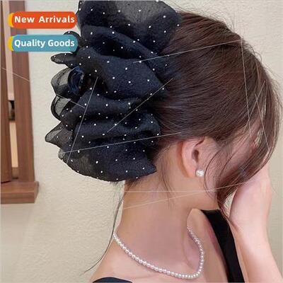 bubble clip mesh double-sided bow grab clip hair hair clips