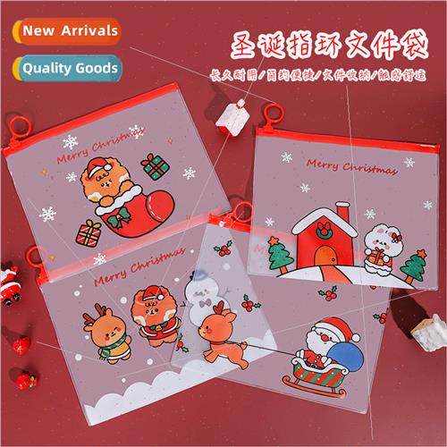 Creative file bag students large-capacy transparent waterpro