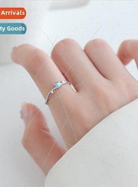 Open Gradient Color Moonstone Ring Women mple Proposal Sense