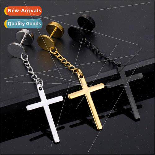 Europe fall winter new cross round simple ear buckle large e