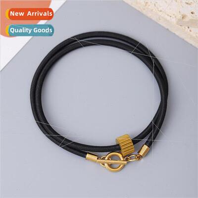 Europe new gold tungsten carbide OT buckle double bracelet b