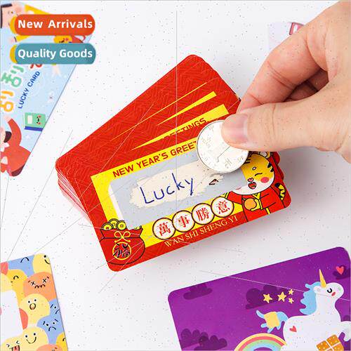 Creative scratch card diy lucky scraper student reward coupl