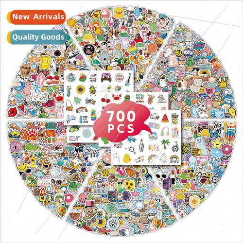 700 VSCO Aesthetic Stickers PVC WaterproCute Cartoon Guar gg